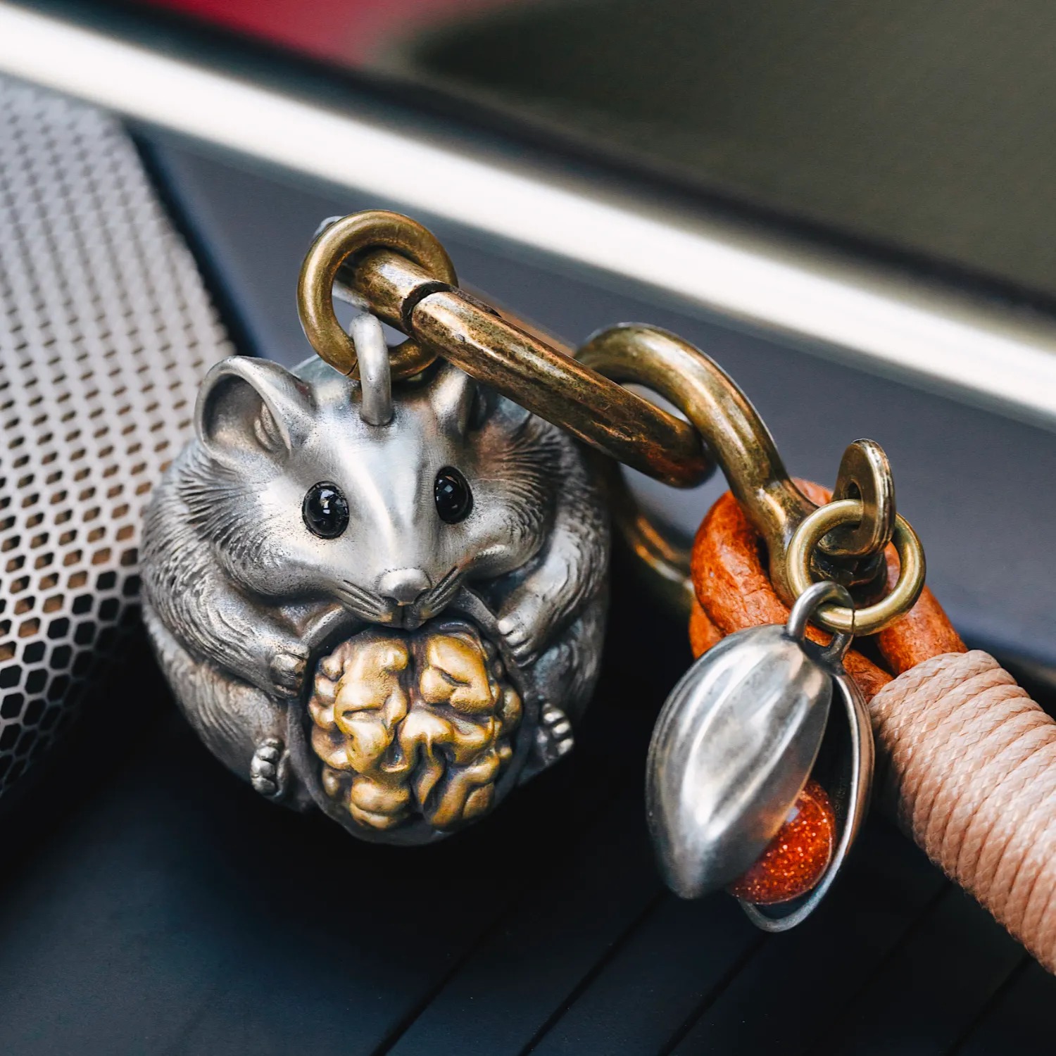 Men Accessories Hk - COPPERTIST.WU Hamster Bell Decor Bells Keychain