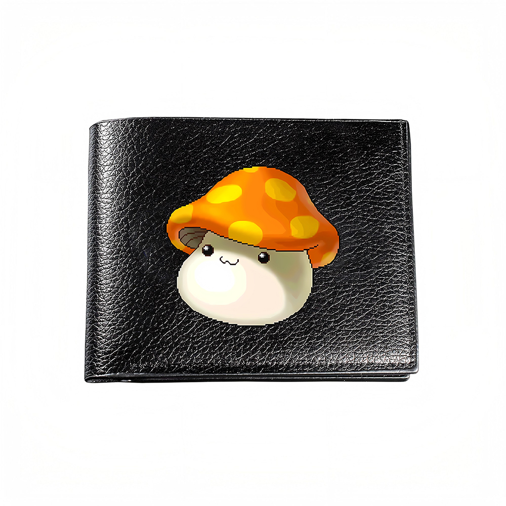 Men Accessories Photos - Cute Mushroom Design Men's Wallet Card
