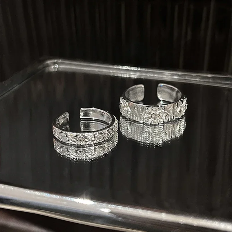 Shiny Metal Open Ring for Men  - огляд і ціна Men Accessories Drawing