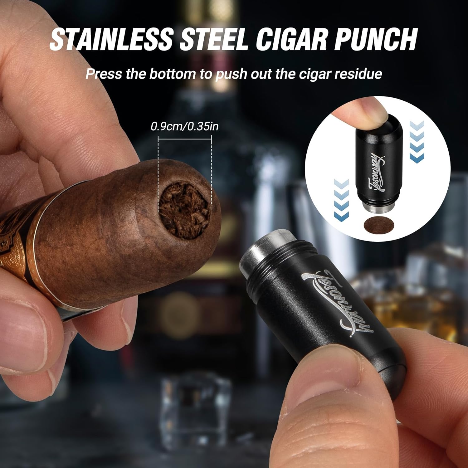 Cigar Punch Cutter, 2-in-1 Cig - огляд і ціна Men Accessories Drawing