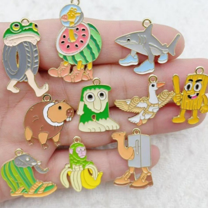 10pcs Creative Alloy Drip Oil  - огляд і ціна Men Accessories Pendant