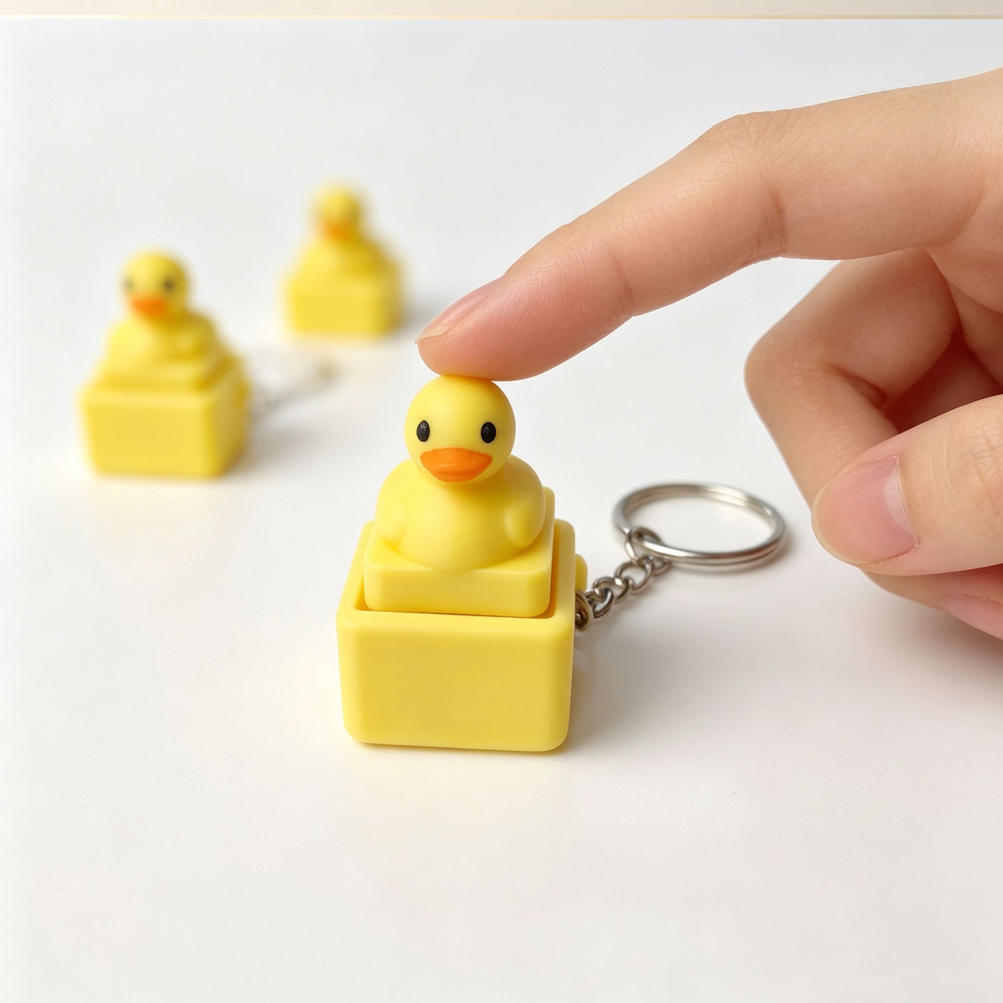 Cute Yellow Duck Press Keychai - огляд і ціна Men Accessories Pendant