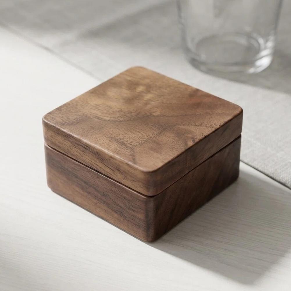 Walnut Cufflink Box Solid Wood - огляд і ціна Men Accessories Gift Box