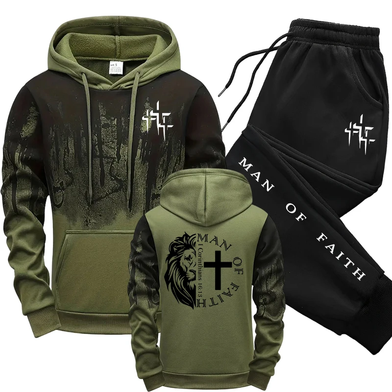 Man of Faith Pattern Men's Set - огляд і ціна Men'S Accessories Pouch