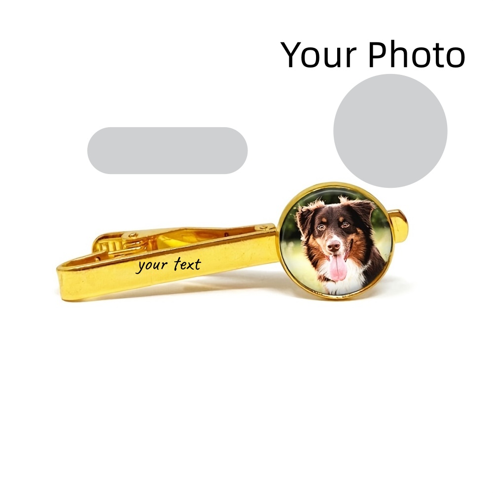 Custom Photo Engraved Text Tie - огляд і ціна Men Accessories Photos